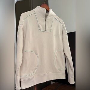 Jacquemus Men's Beige Zip-Up Sweatshirt, XS